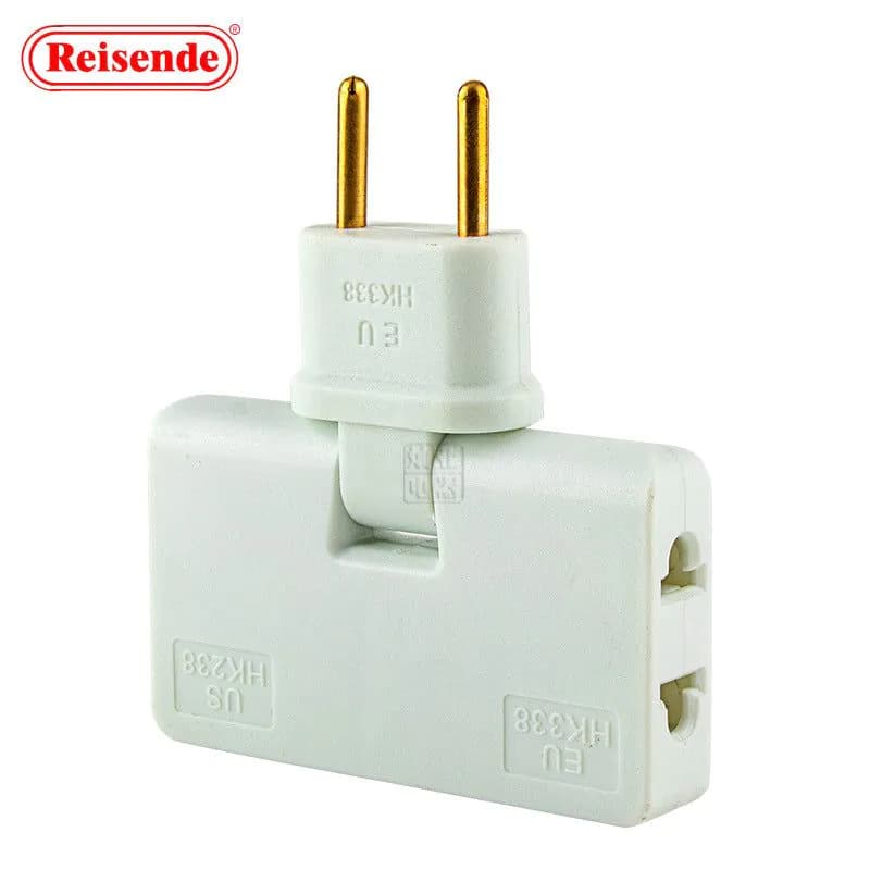 image-180-degree European regulation rotary wireless one-turn three-socket European standard European one-to-three socket converter conversion head