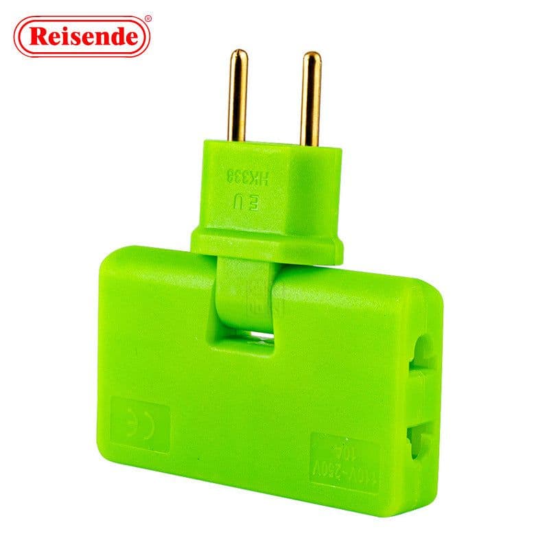 image-180-degree European regulation rotary wireless one-turn three-socket European standard European one-to-three socket converter conversion head