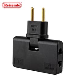 image-180-degree European regulation rotary wireless one-turn three-socket European standard European one-to-three socket converter conversion head