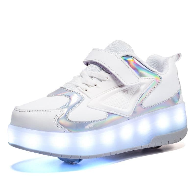 image-Foreign trade skates spot wholesale on behalf of boys and girls adult burst shoes single wheel LED colorful lights manufacturers