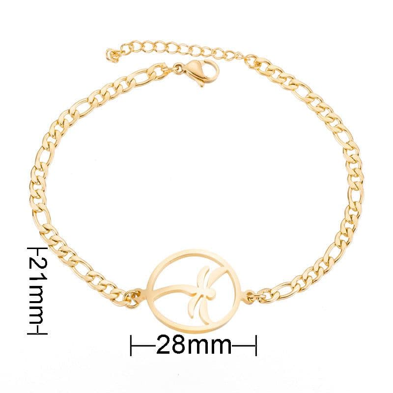 image-New circle dragonfly bracelet fashion simple Korean version female student bracelet ins wild fresh accessories jewelry
