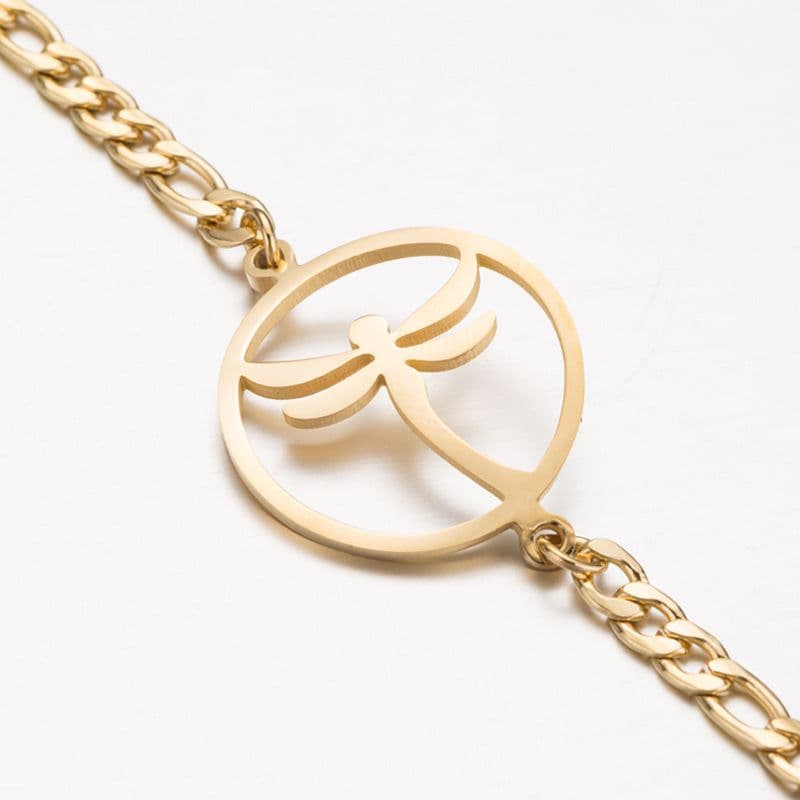 image-New circle dragonfly bracelet fashion simple Korean version female student bracelet ins wild fresh accessories jewelry