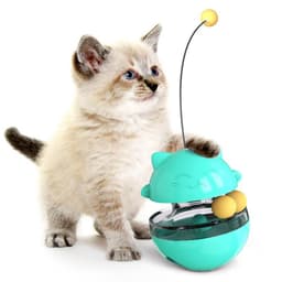 image-Pet supplies Amazon cat turntable teasing cat stick toy swing tumbler leaking food ball self-healing slow food device