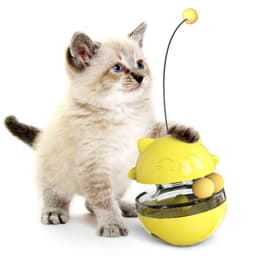 image-Pet supplies Amazon cat turntable teasing cat stick toy swing tumbler leaking food ball self-healing slow food device