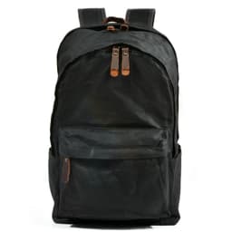 image-Muchuan cloth bag ladies oil wax canvas bag retro outdoor backpack large capacity backpack men's mountaineering school bag