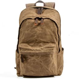 image-Muchuan cloth bag ladies oil wax canvas bag retro outdoor backpack large capacity backpack men's mountaineering school bag