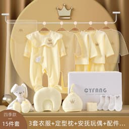image-Baby Gift Box Set Newborn Gift Full Moon Gift Baby Clothing Newborn Supplies Spring Autumn Winter