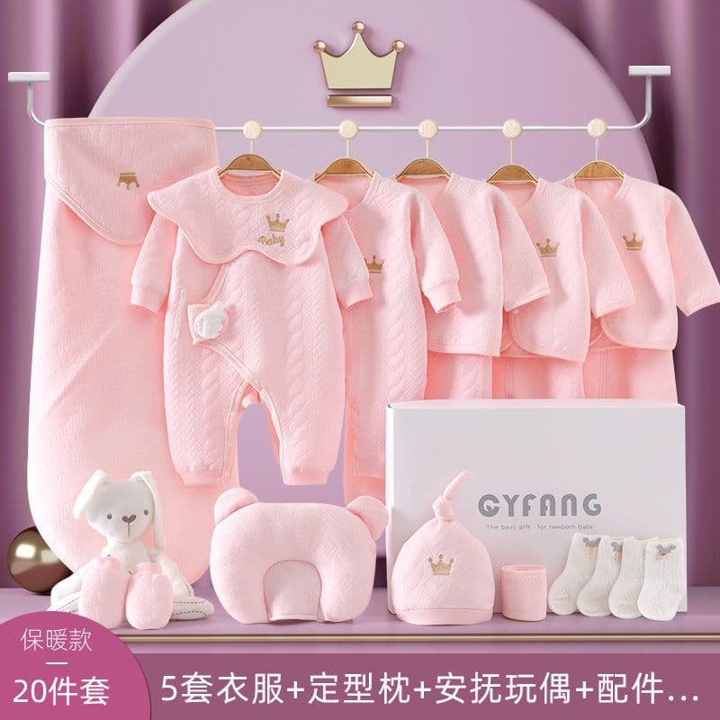 image-Baby Gift Box Set Newborn Gift Full Moon Gift Baby Clothing Newborn Supplies Spring Autumn Winter