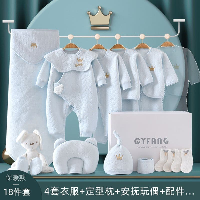 image-Baby Gift Box Set Newborn Gift Full Moon Gift Baby Clothing Newborn Supplies Spring Autumn Winter