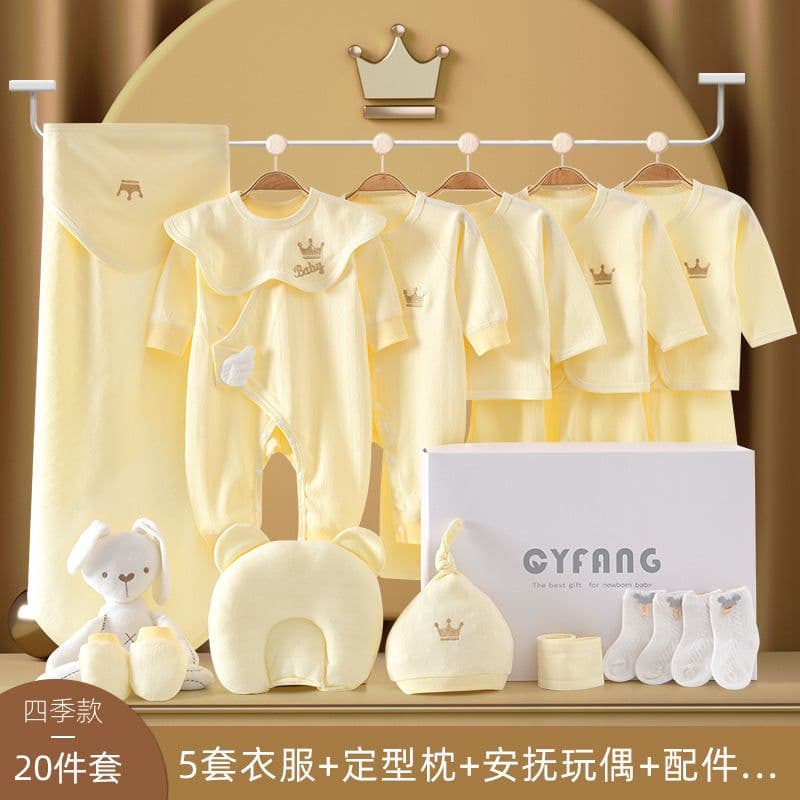 image-Baby Gift Box Set Newborn Gift Full Moon Gift Baby Clothing Newborn Supplies Spring Autumn Winter