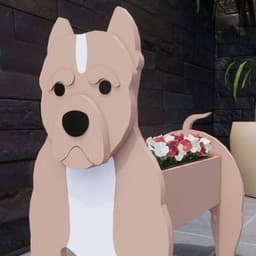 image-Bulldog PVC pet dog flower pot indoor and outdoor garden ornaments foreign trade supply Europe and the United States special push