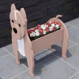 image-Bulldog PVC pet dog flower pot indoor and outdoor garden ornaments foreign trade supply Europe and the United States special push
