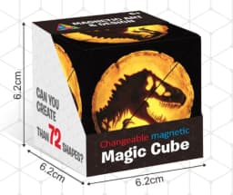image-Magnetic Magic Cube Magnetic Geometry Vertical Bulk Decompression Decompression Puzzle Toy Deformation Fidget Puzzle