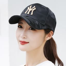 image-Camouflage baseball cap women's spring and autumn new men's outdoor sun hat net red embroidered letters couple caps