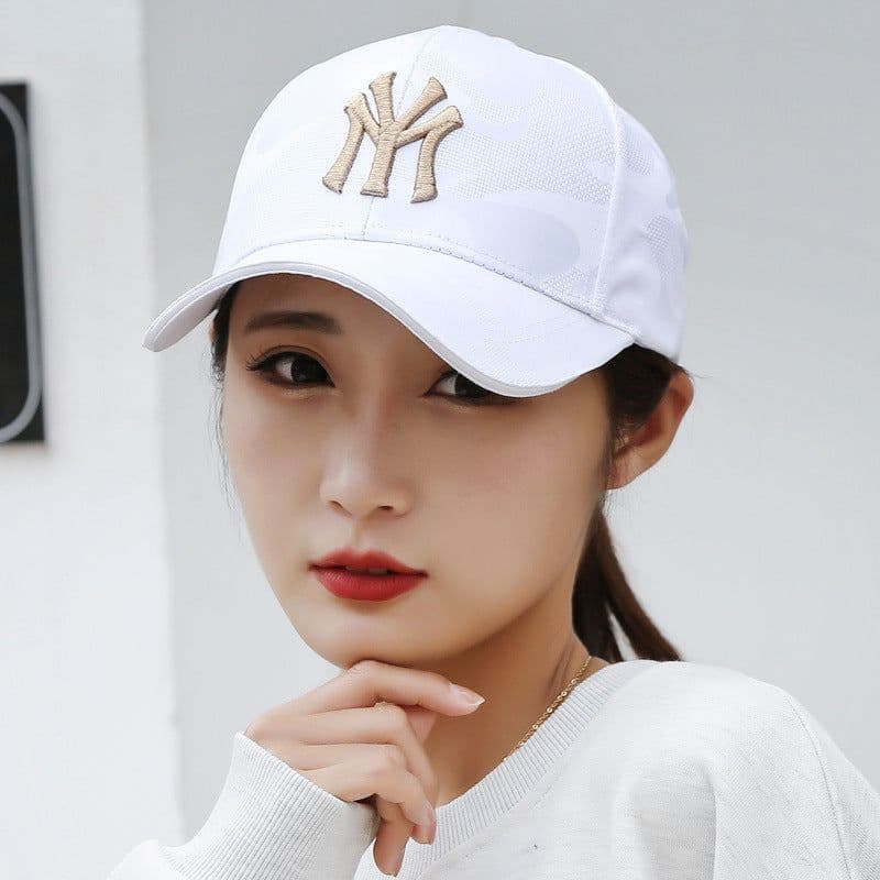 image-Camouflage baseball cap women's spring and autumn new men's outdoor sun hat net red embroidered letters couple caps