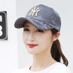image-Camouflage baseball cap women's spring and autumn new men's outdoor sun hat net red embroidered letters couple caps