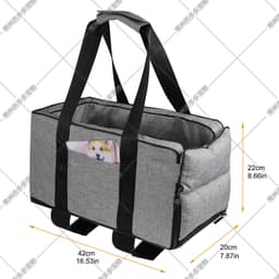 image-Pet new portable car dual-use cat and dog kennel wholesale folding storage central control pet car kennel one piece drop shipping
