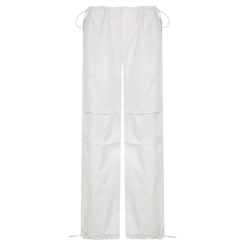 image-Amazon Cross-border American Street Trend Personality Elastic Waist Pig Nose Buckle Foot Loose Casual Overalls New