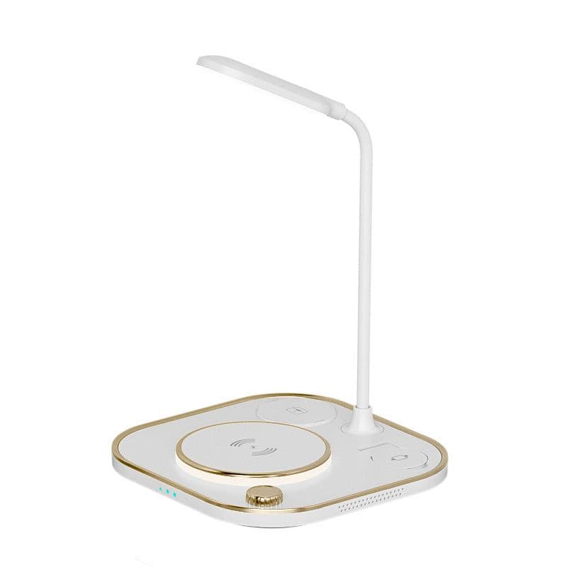 image-Cross-border three-in-one wireless charger 15w fast charge for Apple mobile phone watch headset table lamp four-in-one