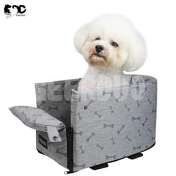 image-Guiduoduo's new single-opening double-opening car center control cat and dog kennel spot no logo pet car kennel agency manufacturer