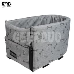 image-Guiduoduo's new single-opening double-opening car center control cat and dog kennel spot no logo pet car kennel agency manufacturer