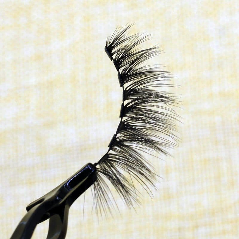 image-Cross-border Amazon magnet false eyelashes magnetic eyeliner 5 pairs of magnet eyelashes glue-free packaging can be ordered