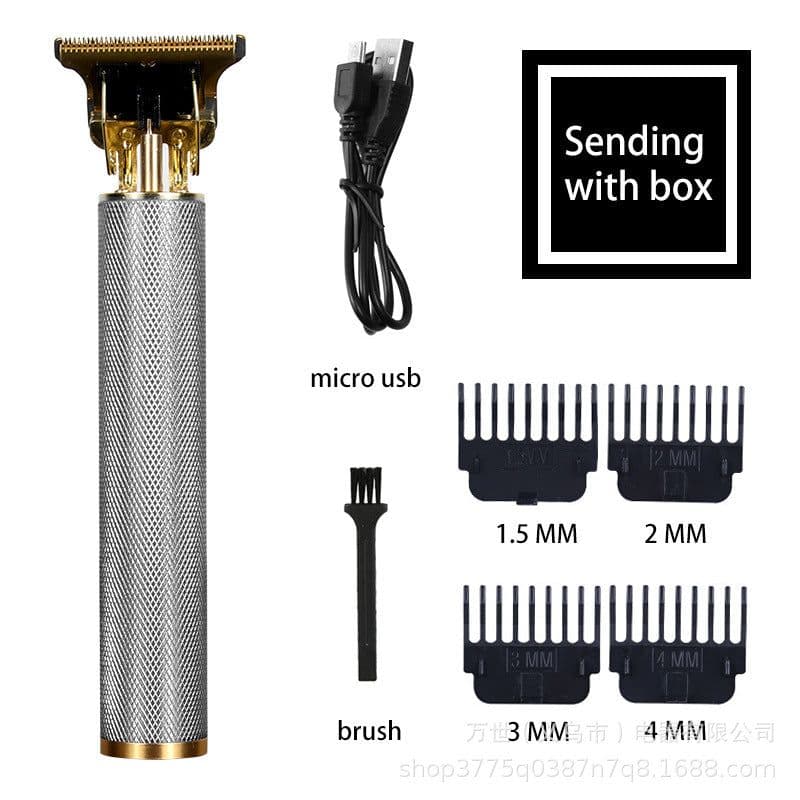 image-Cross-border hairdressing hair clipper razor electric clipper retro oil head clipper carving T9 hair clipper wholesale