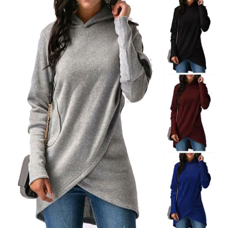 image-Across Amazon AliExpress Women's New European and American Popular Long Sleeve Sweater Women's Top Hoodie