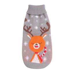 image-Christmas Reindeer Maple Snowflake Festive Pet Clothes Turtleneck Knit Sweater Dog Cat Costume Winter Coat