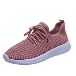 image-2022 new spring, summer and autumn all-match women's single shoes flat soft sole shoes Korean version trend casual flying woven sports running shoes