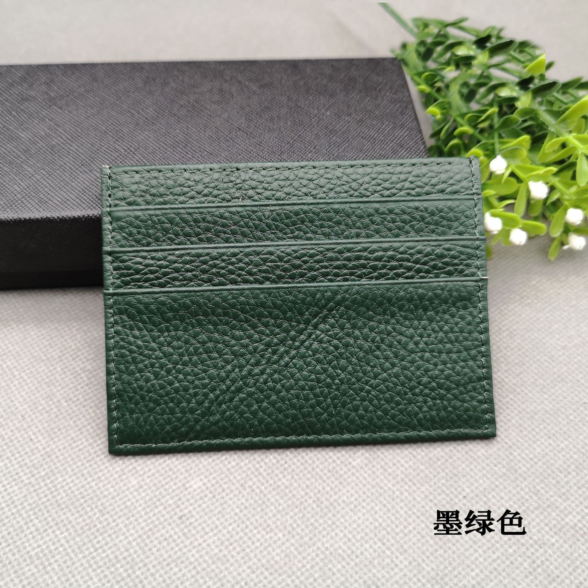 image-Leather multi-card slot small card holder first layer cowhide coin purse bank card portable card holder factory wholesale