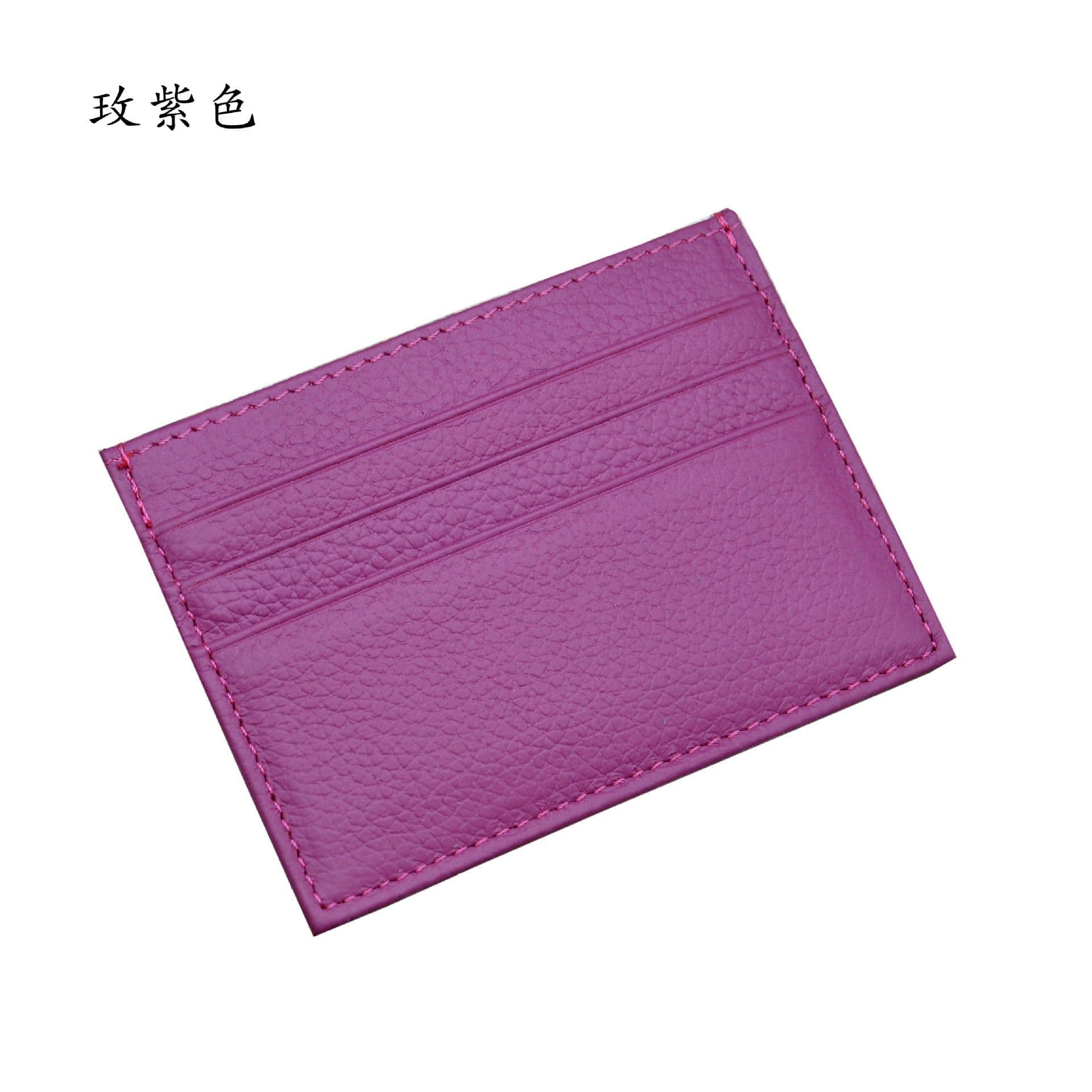 image-Leather multi-card slot small card holder first layer cowhide coin purse bank card portable card holder factory wholesale