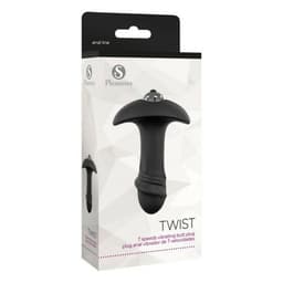 image-Anal plug S Pleasures Twist Black Black/Silver