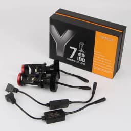 image-h4 car LED headlight bulb with lens car light far and near one super bright spotlight 12v headlight one piece on behalf of