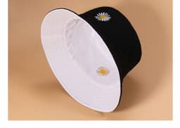 image-Hat female fisherman hat Korean version autumn sun hat female Japanese Korean version student Korean male sun hat hipster embroidery