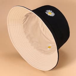 image-Hat female fisherman hat Korean version autumn sun hat female Japanese Korean version student Korean male sun hat hipster embroidery