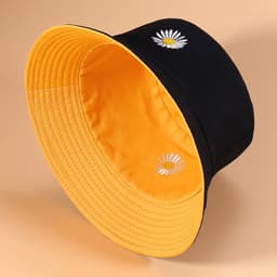 image-Hat female fisherman hat Korean version autumn sun hat female Japanese Korean version student Korean male sun hat hipster embroidery