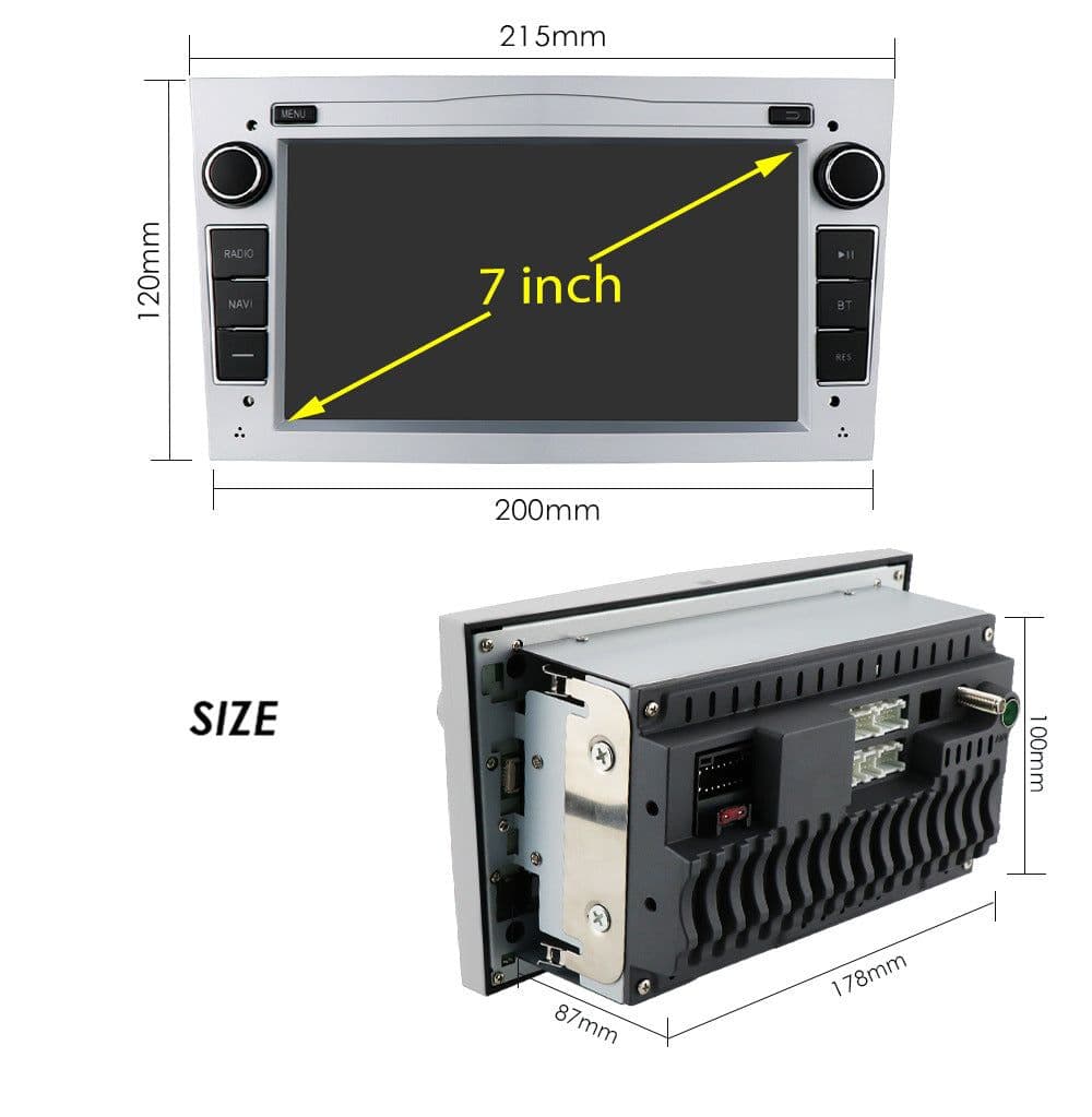 image-Cross-border 7-inch for Opel Android large-screen GPS car navigator reversing image all-in-one machine overseas version