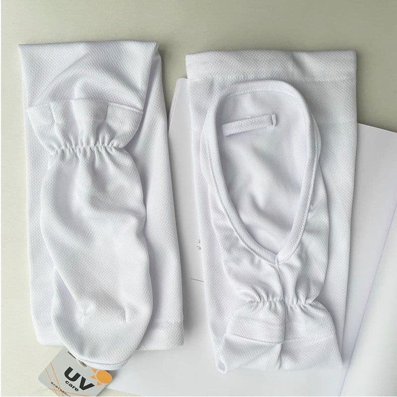 image-Japanese UV large size ice sleeve gloves female summer driving sunscreen sleeves loose arm guards riding anti-ultraviolet ice silk sleeves