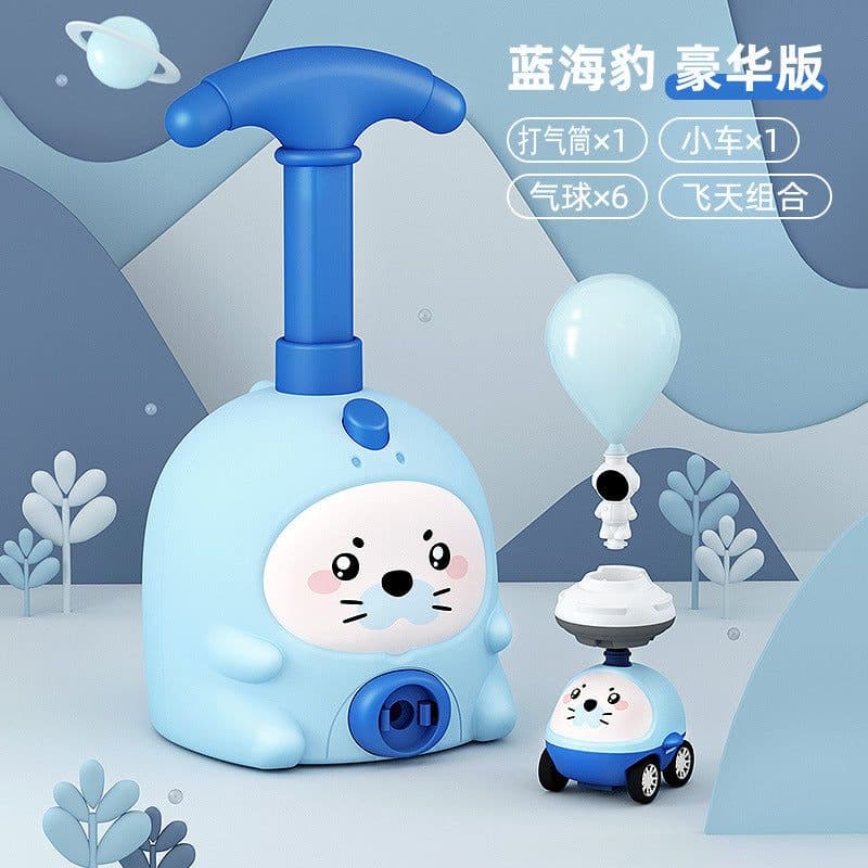 image-Douyin explosion pig Feitian children's educational toys aerodynamic car scooter boy toys cross-border
