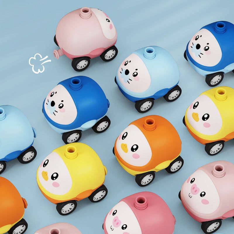 image-Douyin explosion pig Feitian children's educational toys aerodynamic car scooter boy toys cross-border
