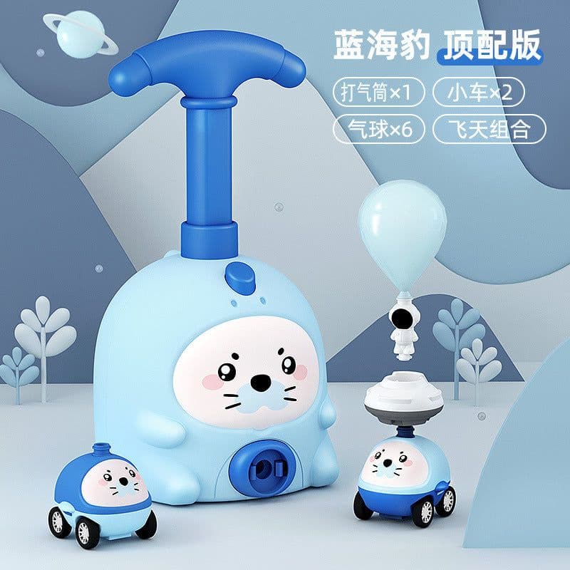 image-Douyin explosion pig Feitian children's educational toys aerodynamic car scooter boy toys cross-border
