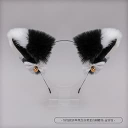 image-One piece Japanese cute plush bell bow Lolita headwear fox ear accessories cat ear headband