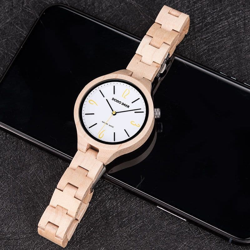 image-DODODEER foreign trade hot-selling women's wooden watch literary retro wooden watch women's European and American cross-border e-commerce best-selling