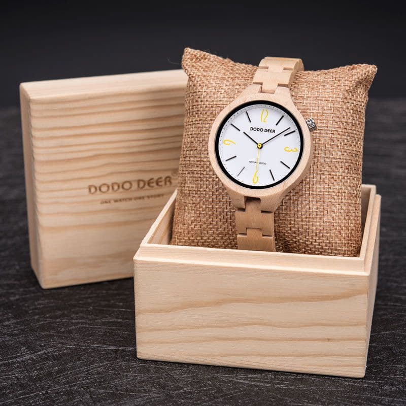 image-DODODEER foreign trade hot-selling women's wooden watch literary retro wooden watch women's European and American cross-border e-commerce best-selling