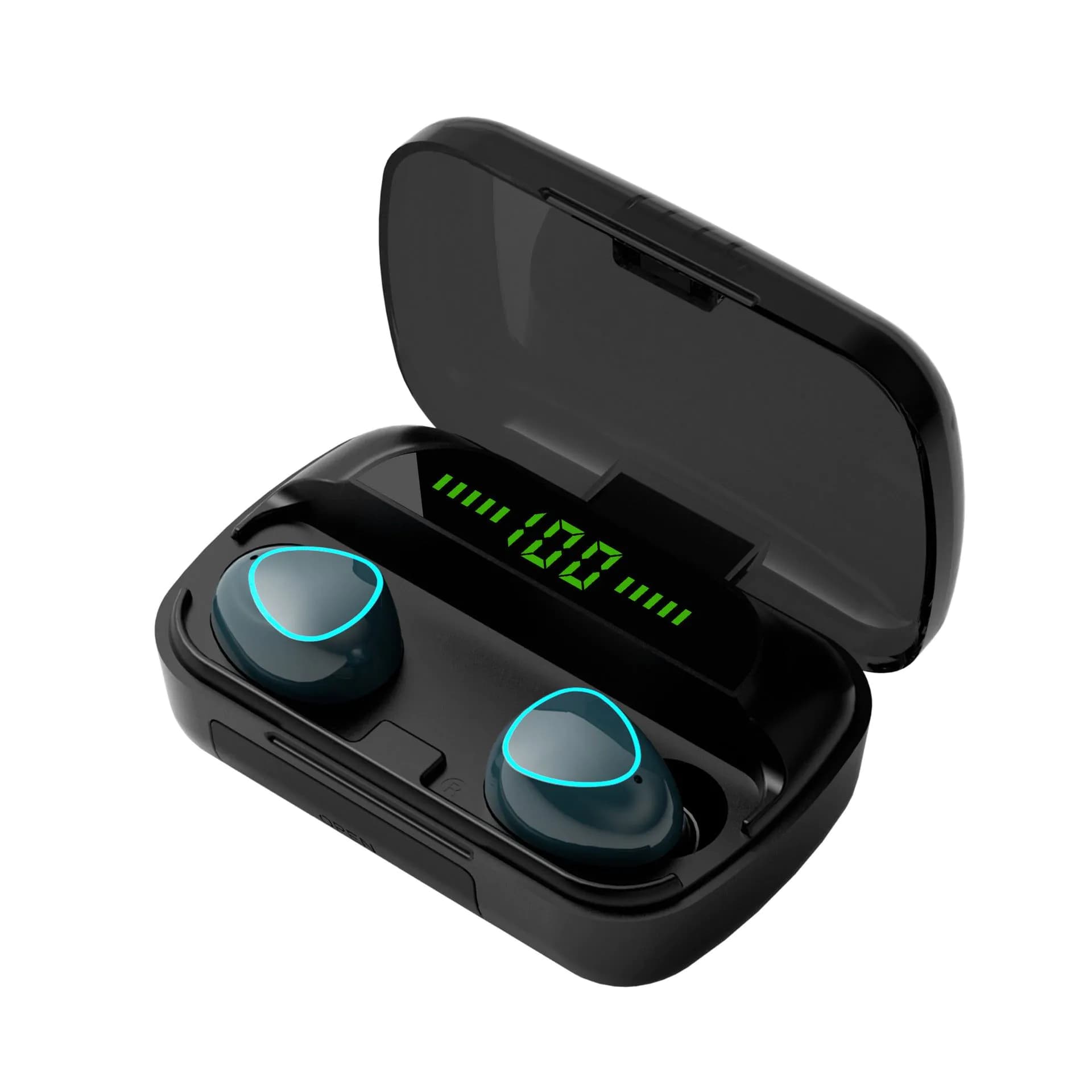 image-Cross-border F9 bluetooth headset M10 wireless bluetooth headset in-ear touch can be used as mobile phone charging treasure