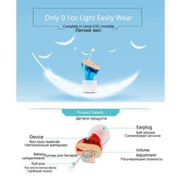 image-HearingAid Invisible Channel CIC Sound Amplifier Hearing Aid Headphones English Overseas Version