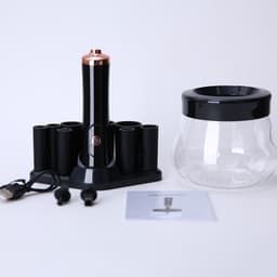 image-Rechargeable Makeup Brush Cleaner Electric Brush Machine Eyelashes Quick Dryer Glue Waker Brush Cleaning Tool