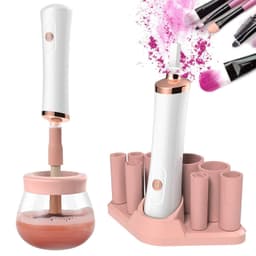 image-Rechargeable Makeup Brush Cleaner Electric Brush Machine Eyelashes Quick Dryer Glue Waker Brush Cleaning Tool