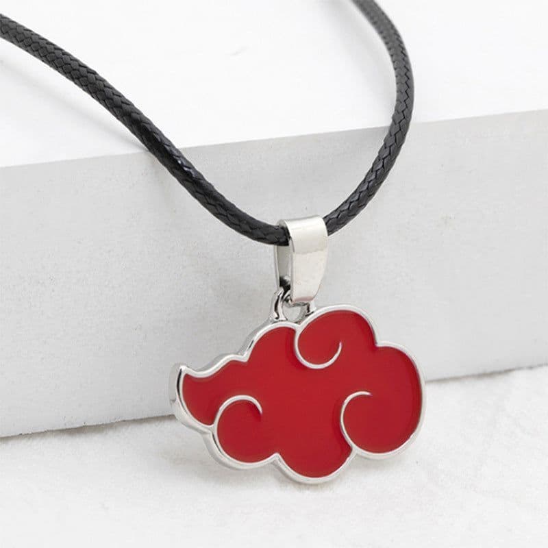 image-Japanese anime accessories Naruto organization Red Cloud Shuriken Konoha necklace